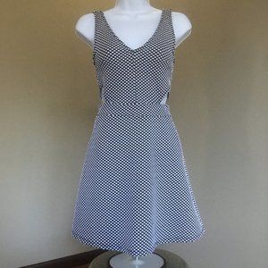 H&M Divided Sleeveless Cutout Dress Black White Do